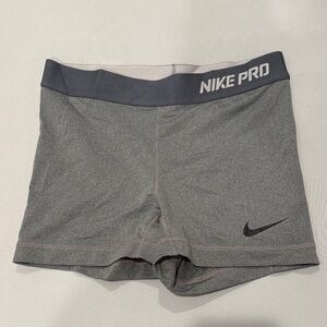 Nike Pro Women's Athletic Gray Shorts